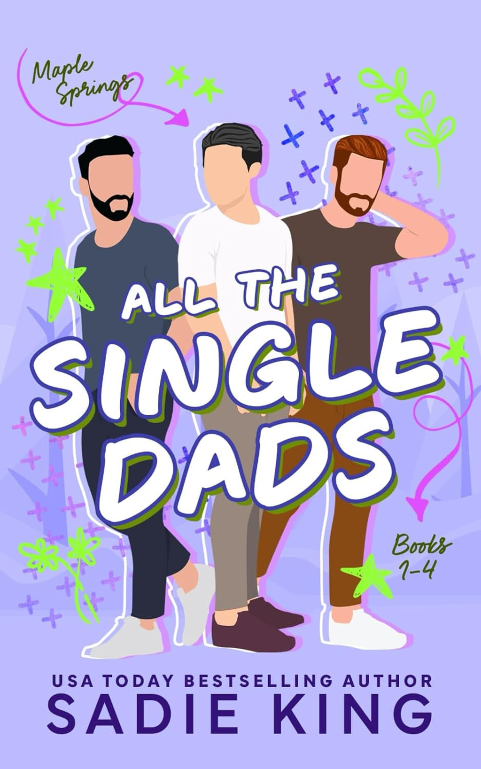 All the Single Dads Books 1-4: A Romance Collection (Maple Springs Collections)