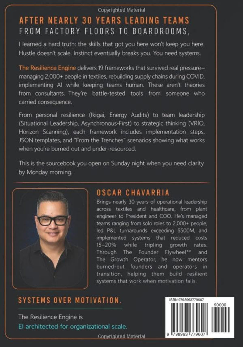 The Resilience Engine: Field-Tested Systems for Mastering Complexity, Eliminating Burnout, and Leading in the AI Era.