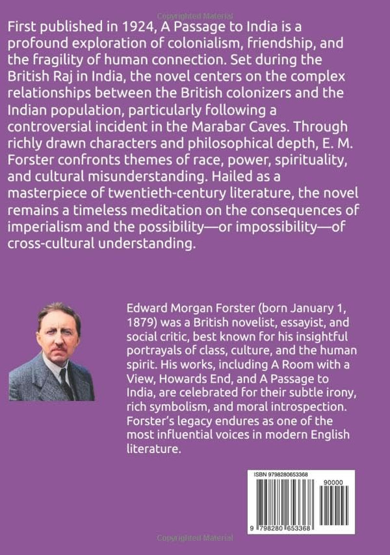A Passage to India (Large Print Edition): A profound tale of race tension cultural misunderstanding and the fragile nature of friendship during British colonial rule in early 20th century India