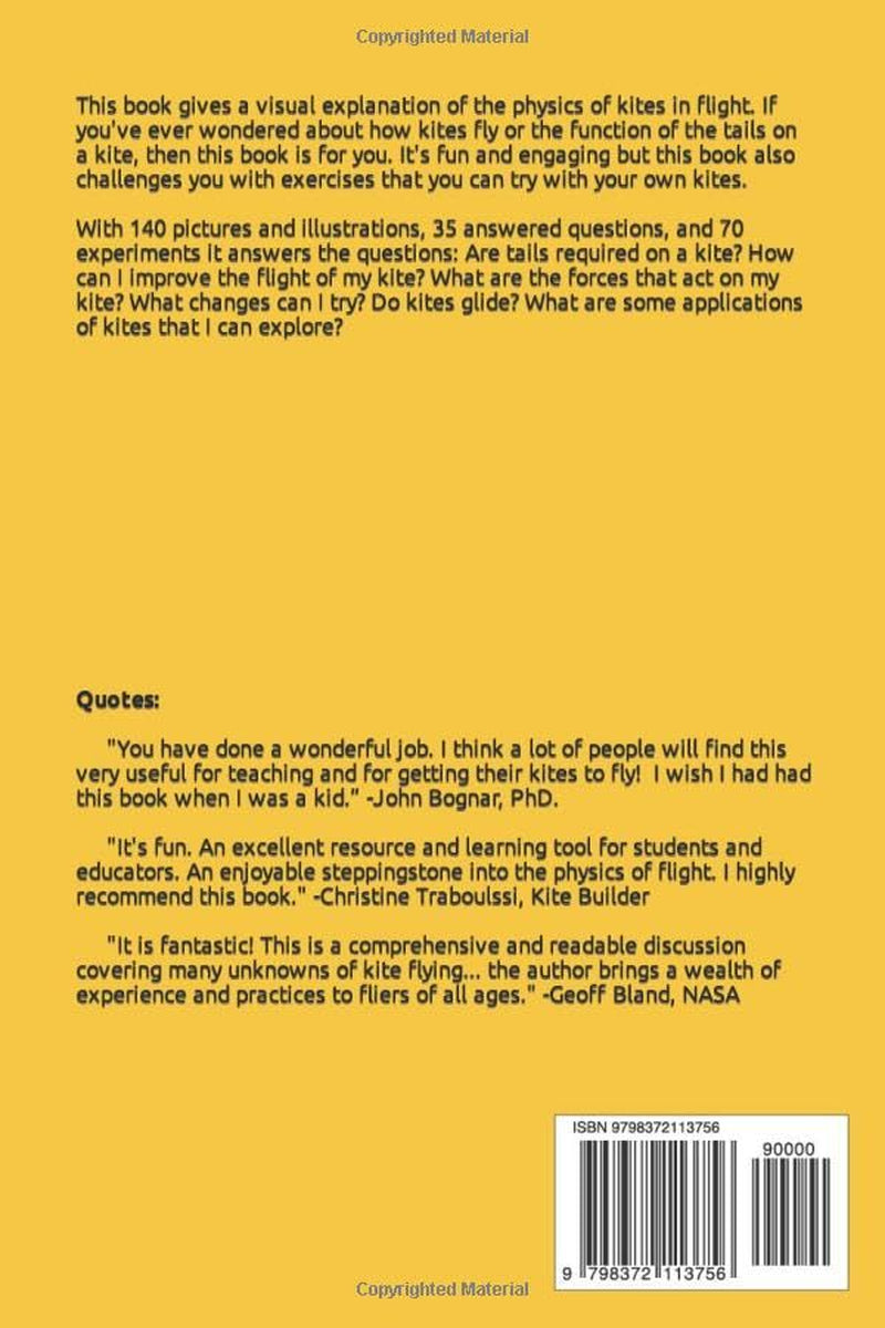 Kite Physics: Visually Explained with Questions, Answers, Illustrations, and Experiments (Kite books for designing, building, and flying kites you can make at home!)