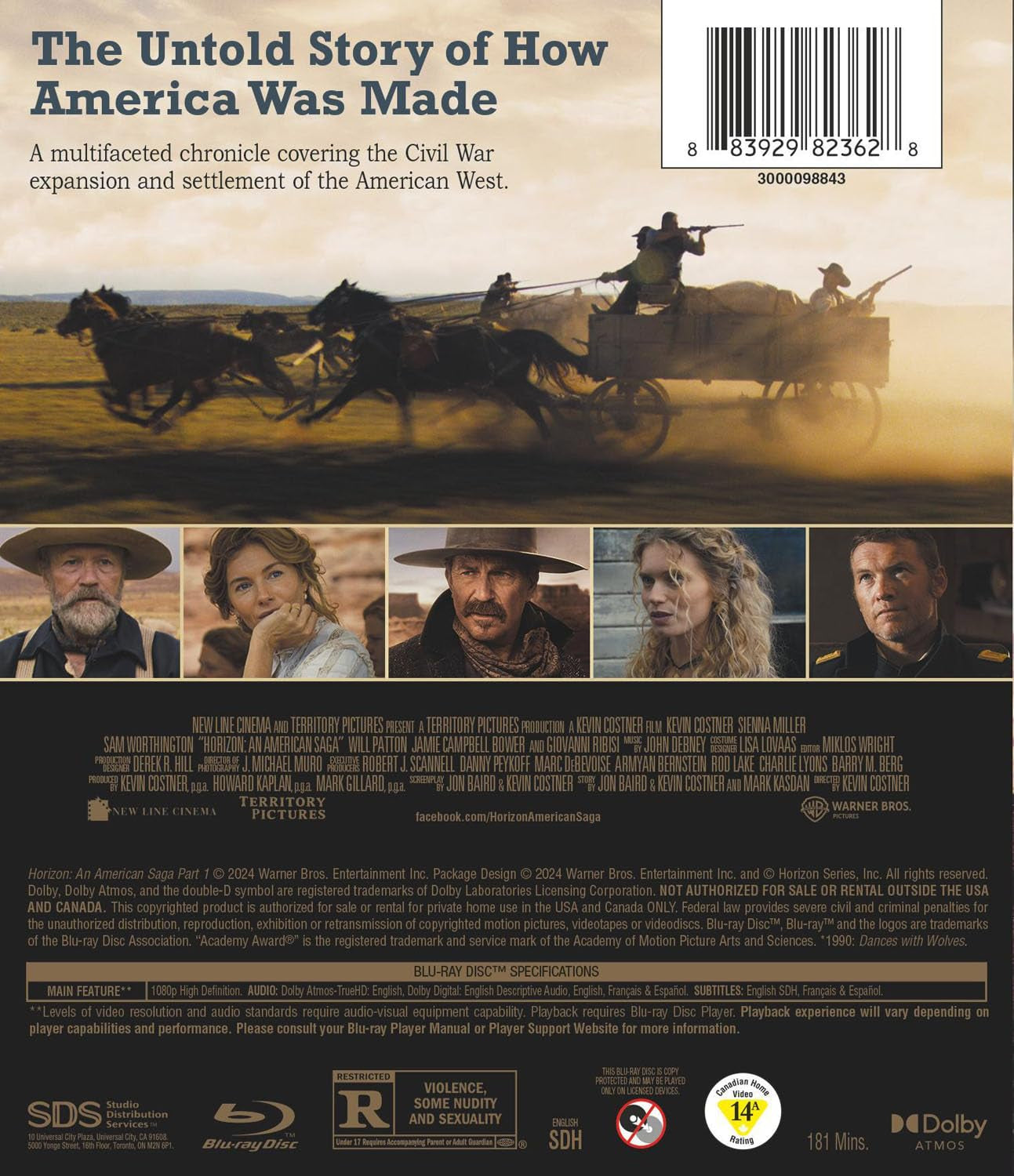 Horizon: An american Saga Chapter 1 (Blu-ray)