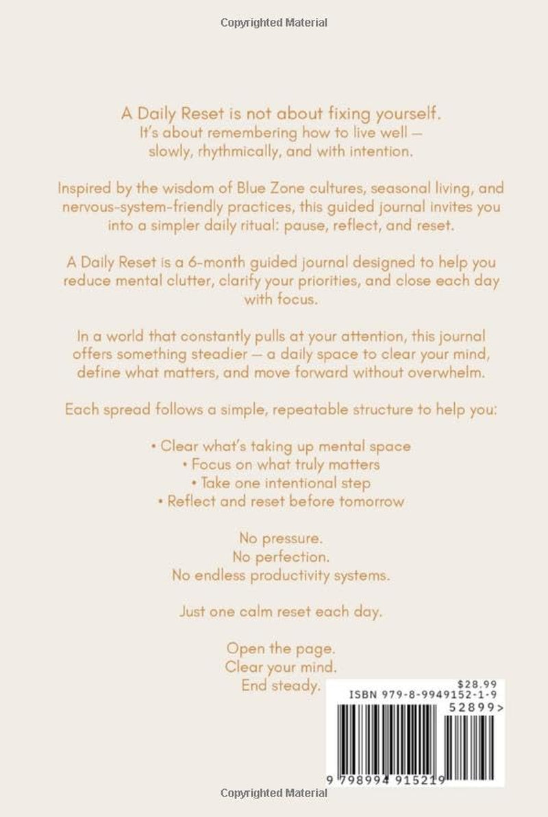 A Daily Reset: A Guided Journal for Rhythm, Reflection & Real Life