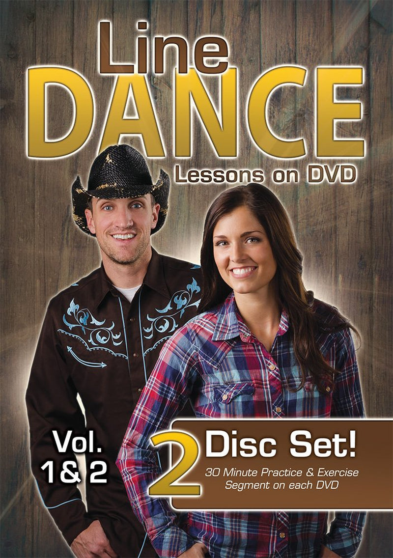Line Dance Lessons on Vol 1 & 2 - Learn 20 Line Dances, Plus two 30 Minute Bonus Workouts! Instruction & Exercise in a Set