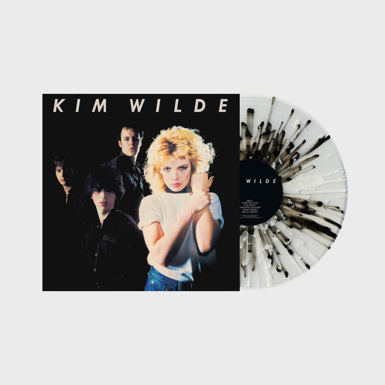 Kim Wilde Clear with Black Splatter