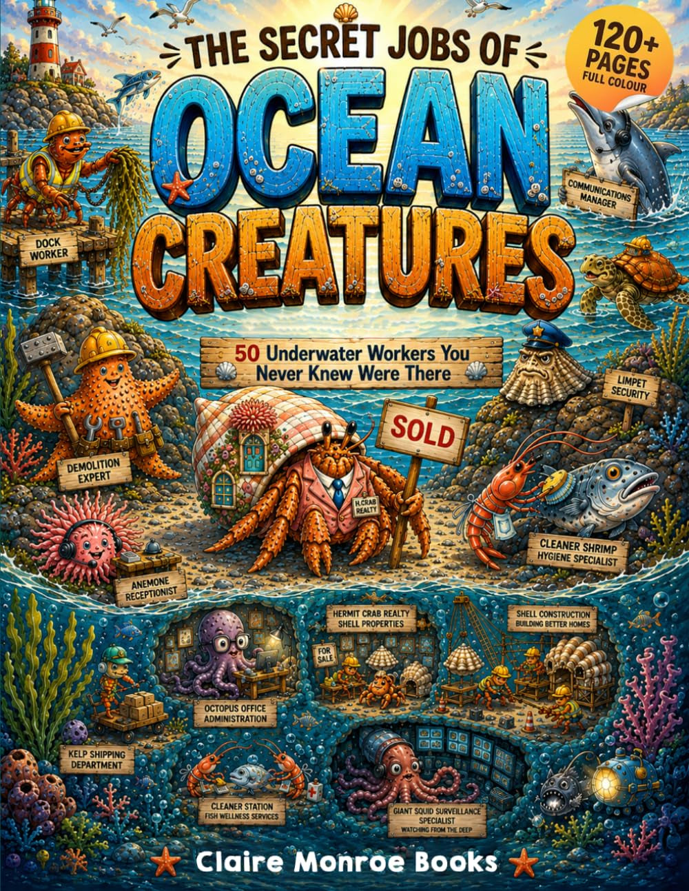 The Secret Jobs of Ocean Creatures For Kids Aged 6 to 10: An Illustrated Fun Animal Encyclopedia To Learn About Nature (Secret Animal Jobs)