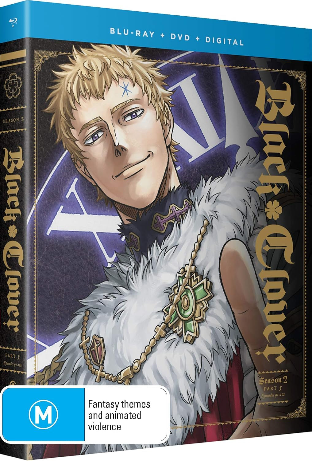 Black Clover (Season 2 Part 5 - Eps 91-102) - 4-Disc Set (+ Digital Copy) (Blu-Ray & DVD Combo) [ Blu-Ray, Reg.A/B/C Import - Australia ]