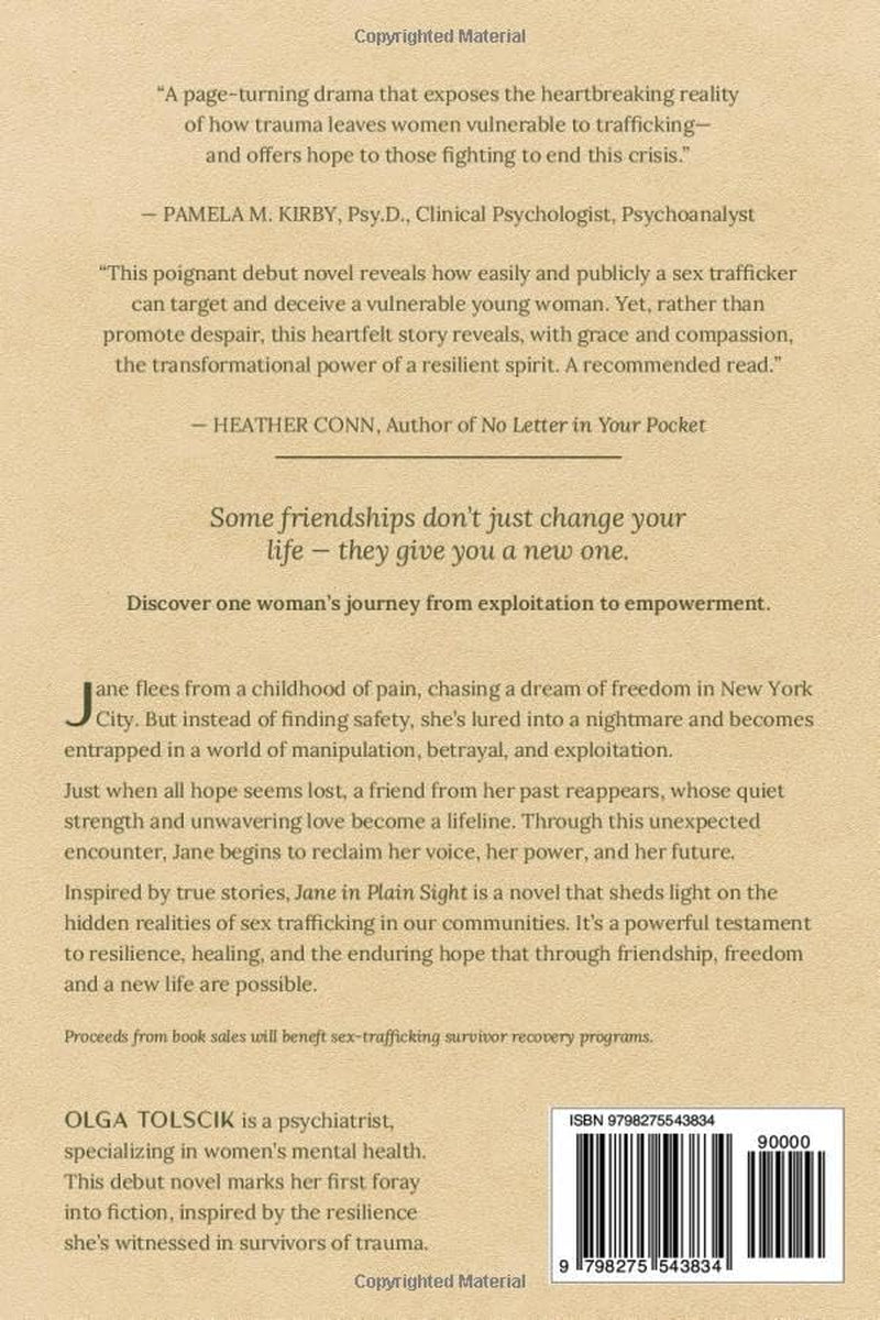 JANE IN PLAIN SIGHT: A Story of Survival, Courage, and Redemption