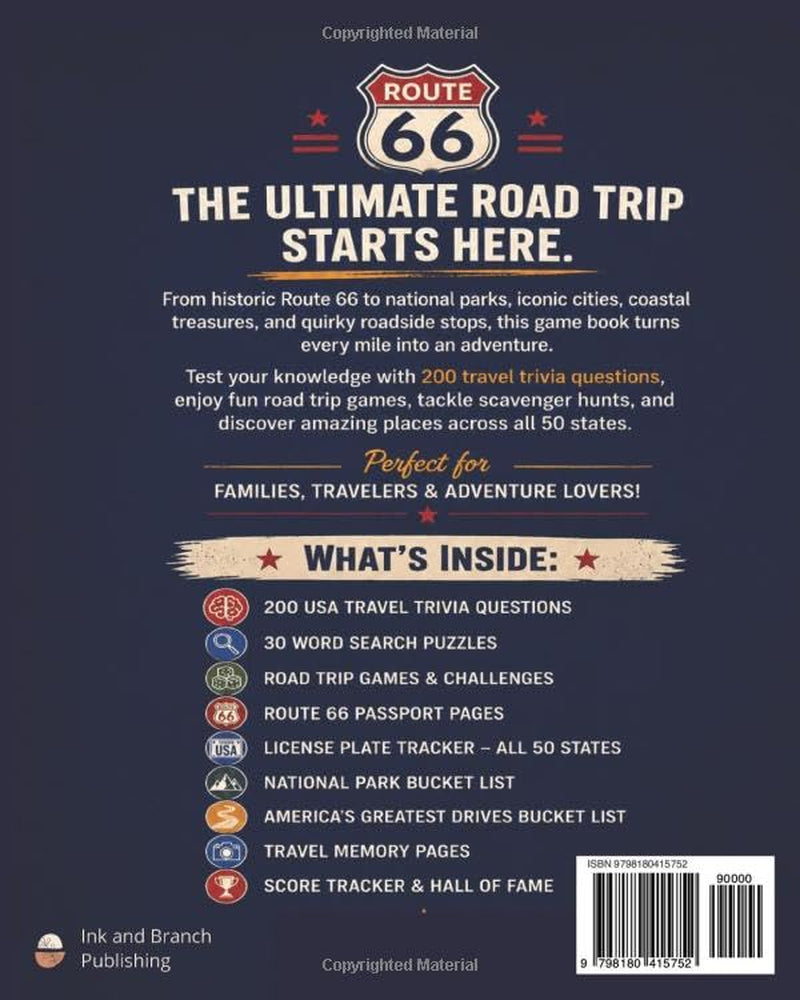America the Beautiful: Ultimate Road Trip Game Book: 200 Travel Trivia Questions, Route 66 Challenges, Word Searches, Scavenger Hunts & Family Road Trip Activities (The World The Beautiful)