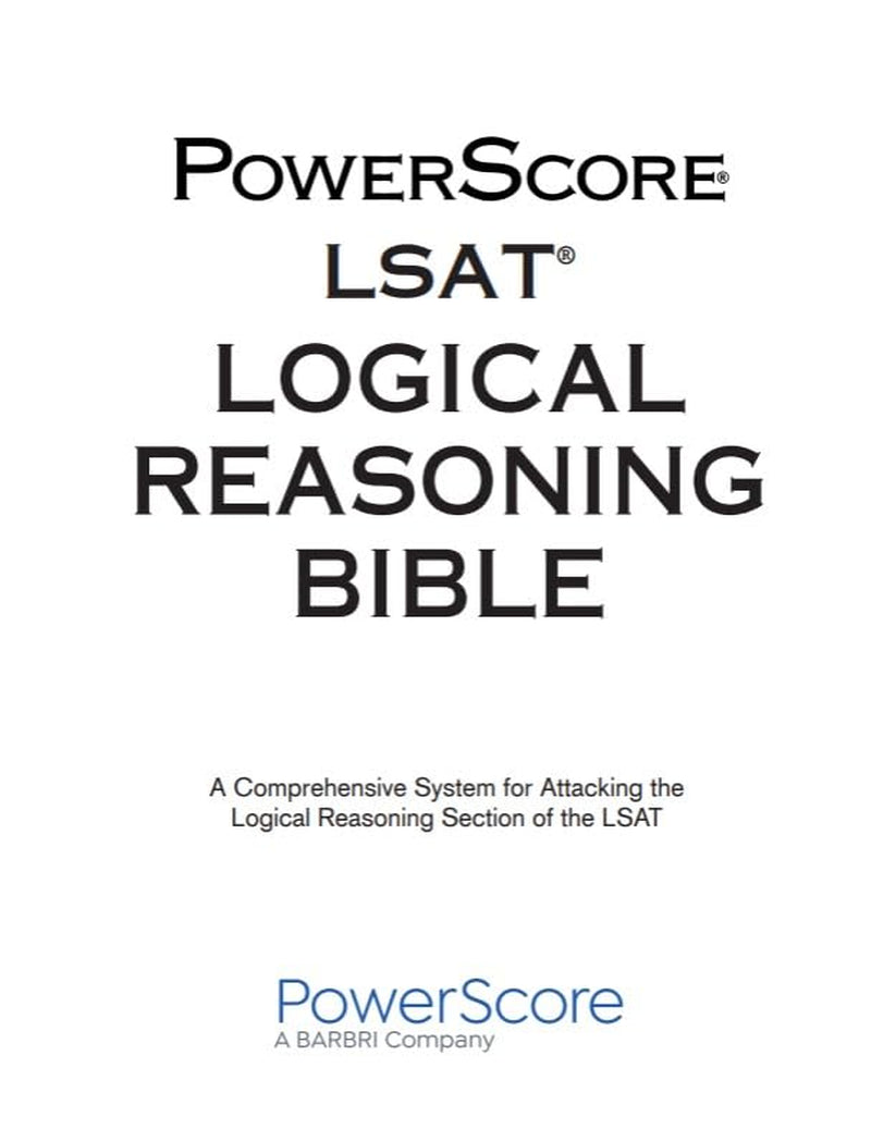 The PowerScore LSAT Bible Duology 2026-2027: Prep Strategies for Each Section of the LSAT – Logical Reasoning and Reading Comprehension