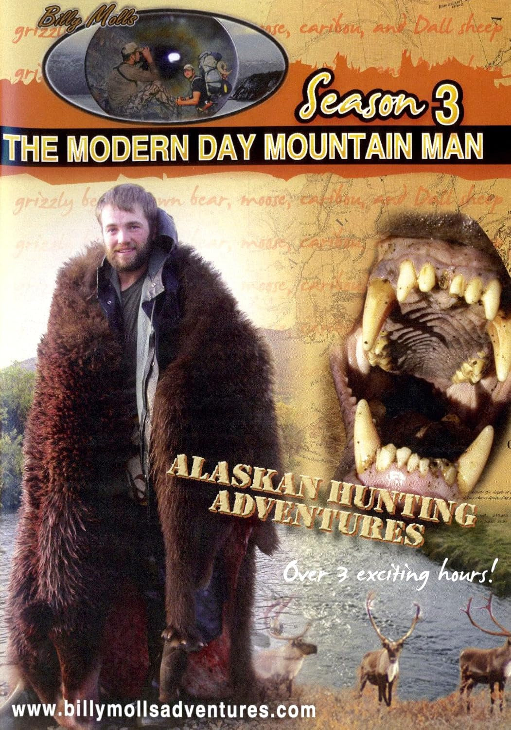 Season 3, The Modern Day Mountain Man: Brown bear, grizzly bear, Dall sheep, caribou, and moose hunting in Alaska, 9 successful hunts over 3 hours!
