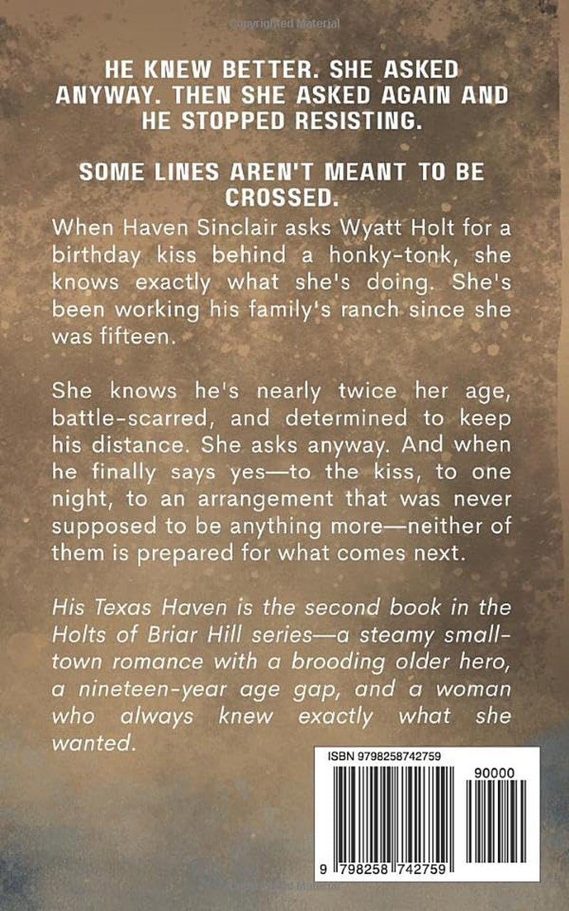 His Texas Haven: A Small Town Cowboy Age Gap Romance (Holts of Briar Hill)