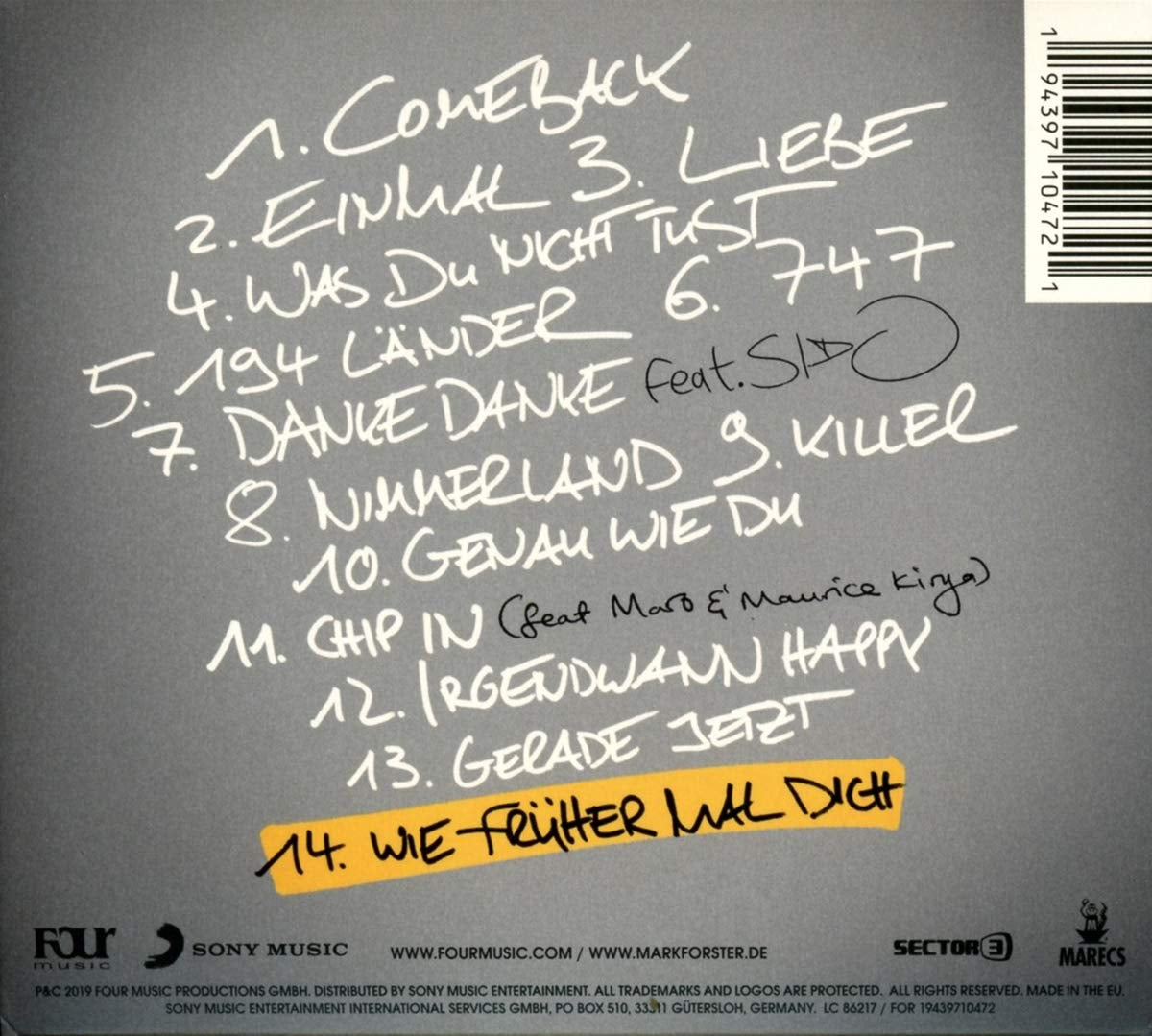 Liebe S/W Track