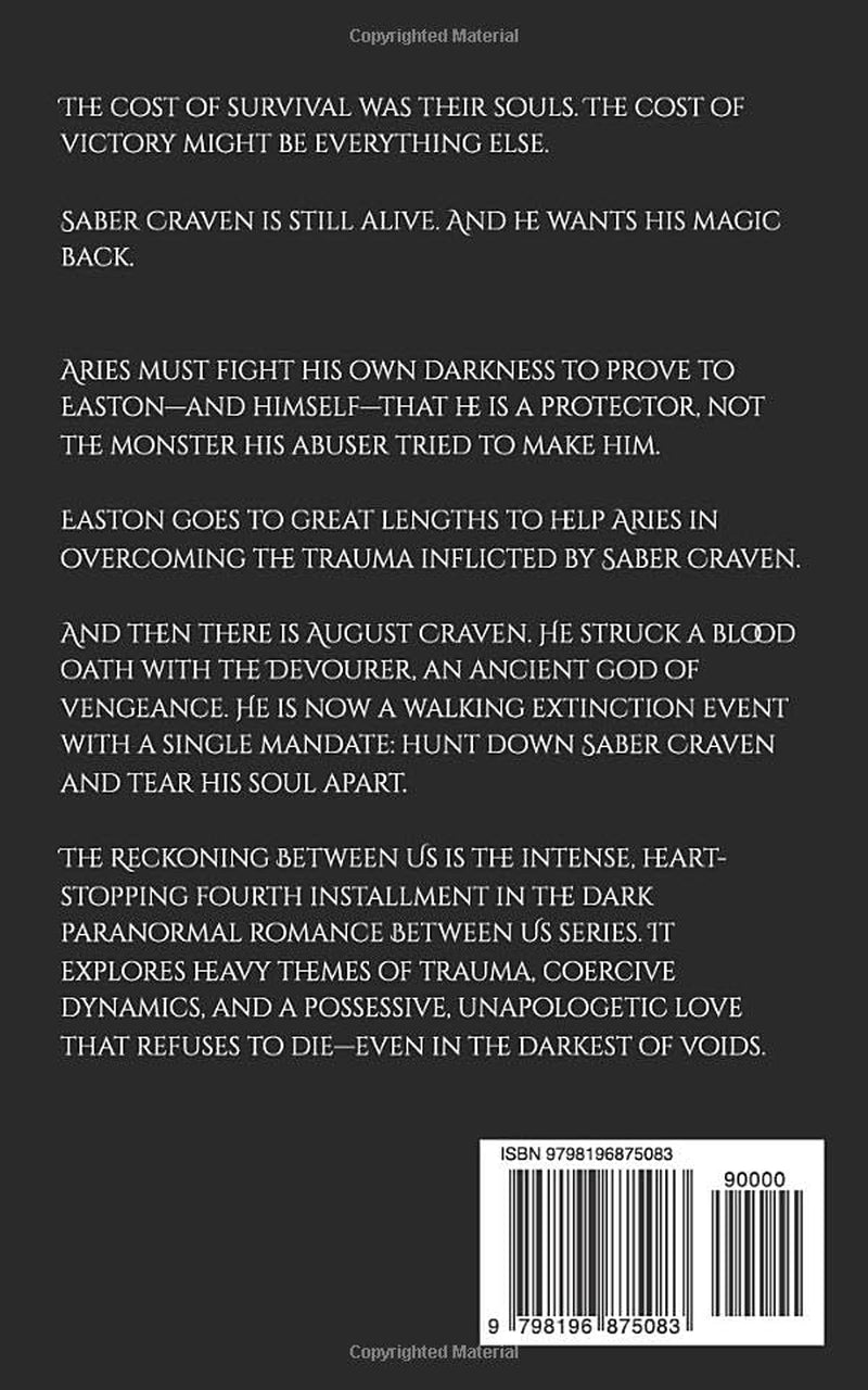 The Reckoning Between Us: A Dark M/M & M/F Romance (The Between Us Series)