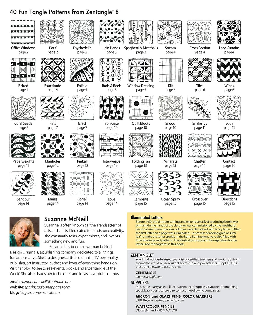 Zentangle 8, Expanded Workbook Edition: Monograms, Alphabets, and 40 All-New Tangles (Design Originals) How to Embellish Letters, Monograms, Cards, Stationery, Gifts, and More with Beautiful Designs