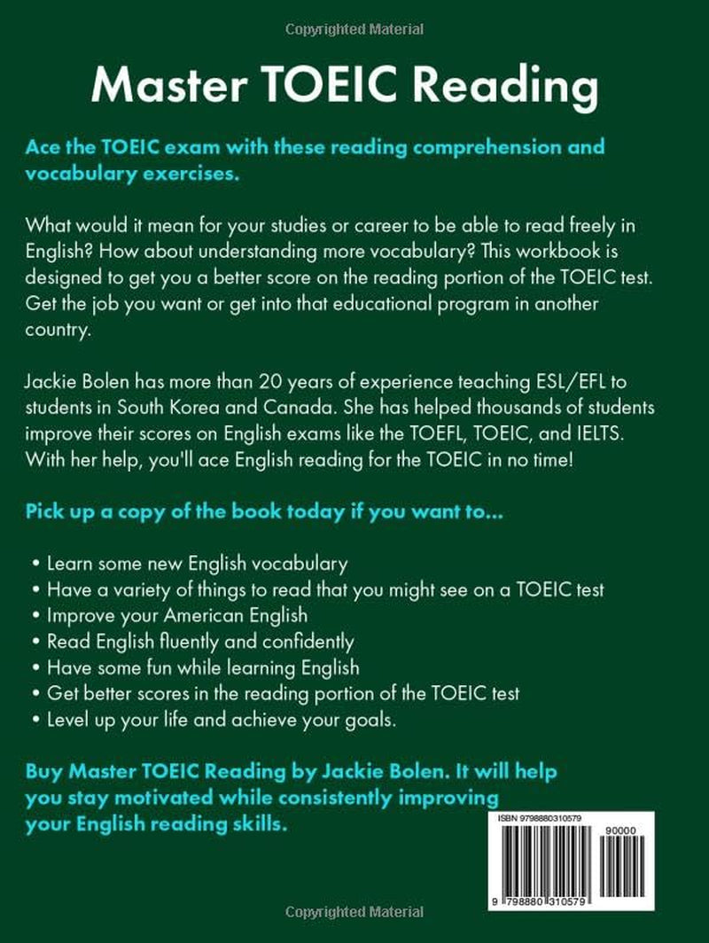 Master TOEIC Reading: Boost Reading Comprehension & Vocabulary to Ace the TOEIC Exam (Exam English: Reading)