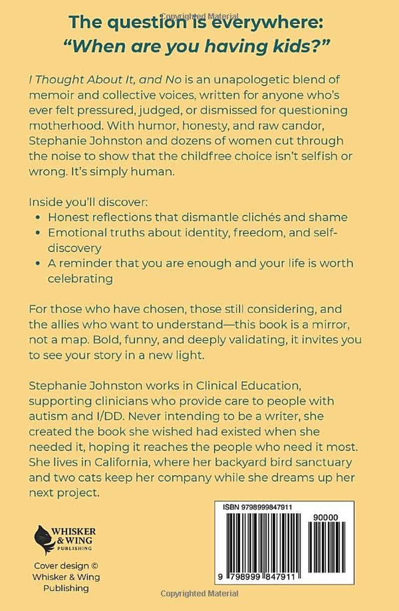 I Thought About It, and No: Choosing a Life Without Kids