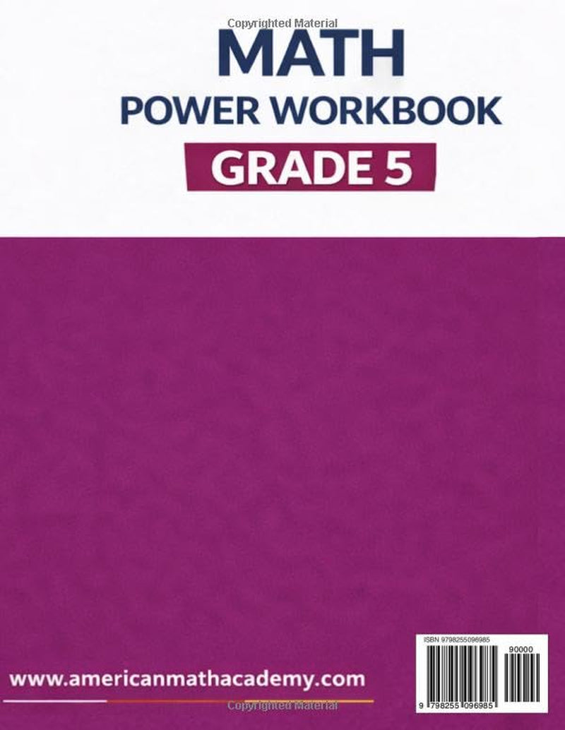MATH POWER WORKBOOK: GRADE 5