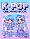 K Pop Coloring Book: Relaxing and Cute K-Pop Designs of Chibi Kawaii and Food for Kids, Teens, and Adults