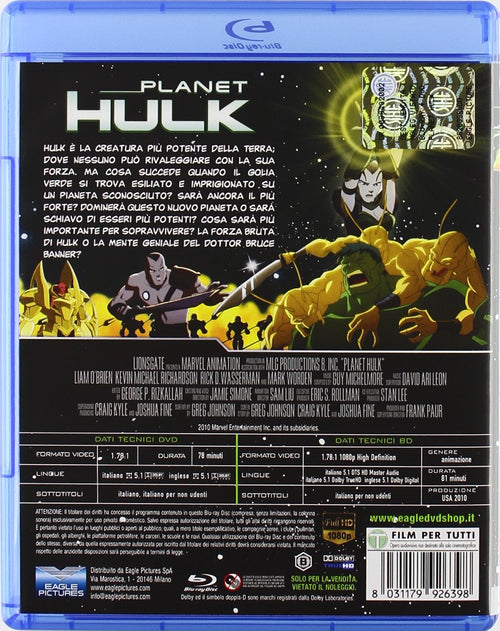 Planet Hulk (Blu-Ray+Dvd)