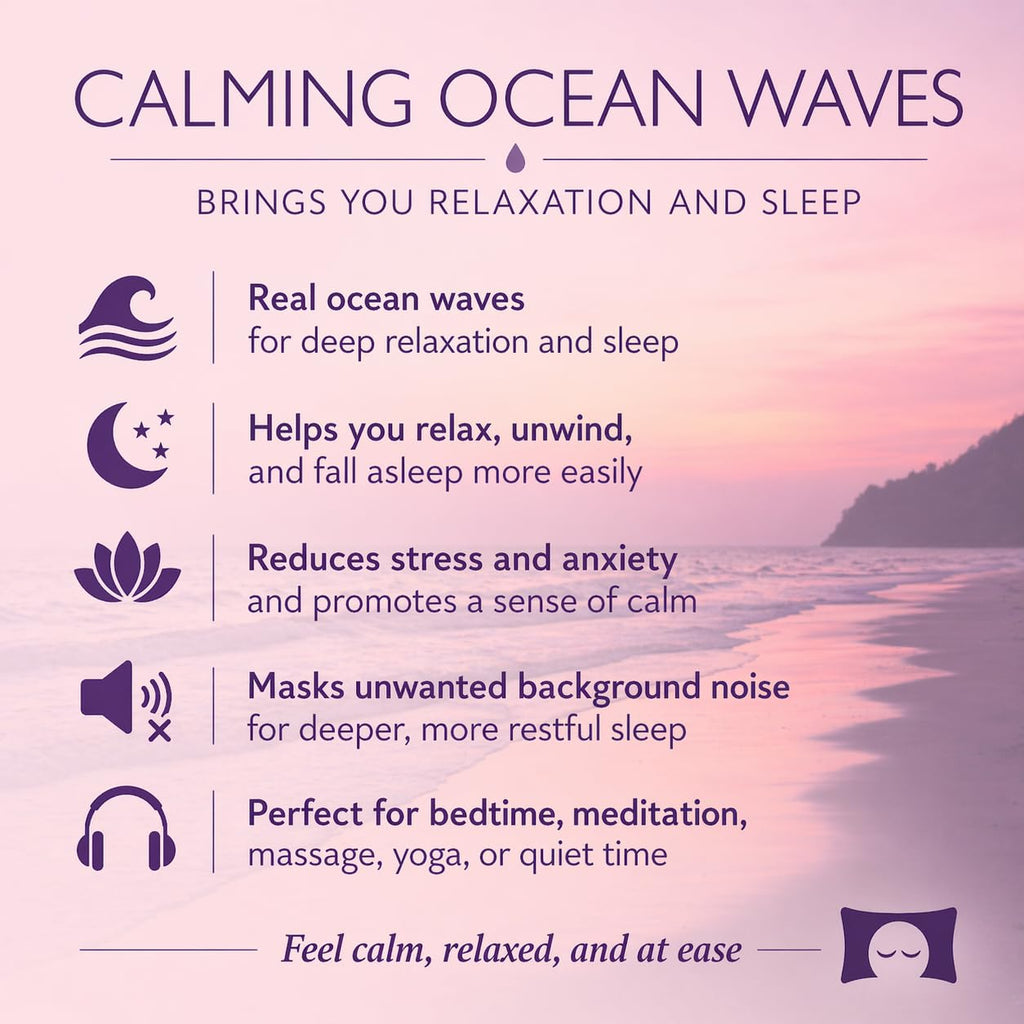 Calming Ocean Waves - Nature Sounds for Relaxation, Meditation and Sleep - Nature's Perfect White Noise | Relaxing nature sounds CD with natural white noise for bedtime, quiet time, and masking unwanted sounds