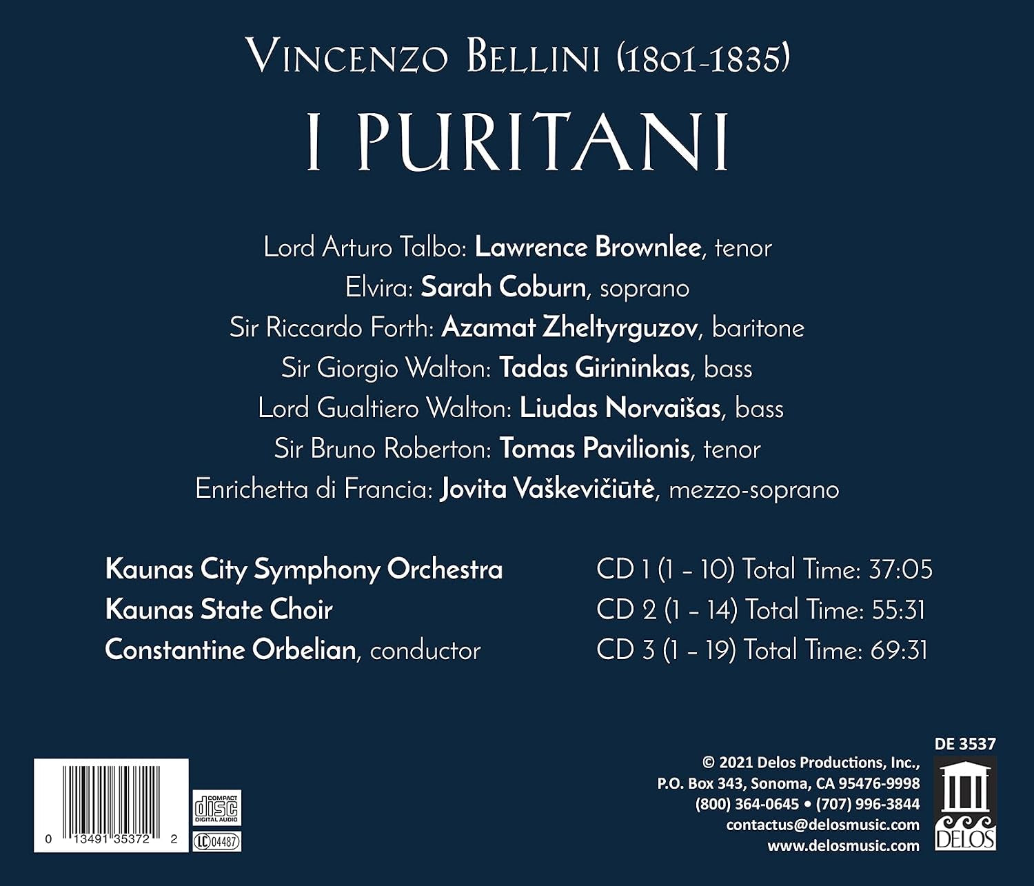 Vicenzo Bellini: I Puritani