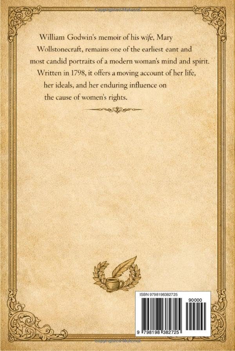 Memoirs of the Author of A Vindication of the Rights of Woman