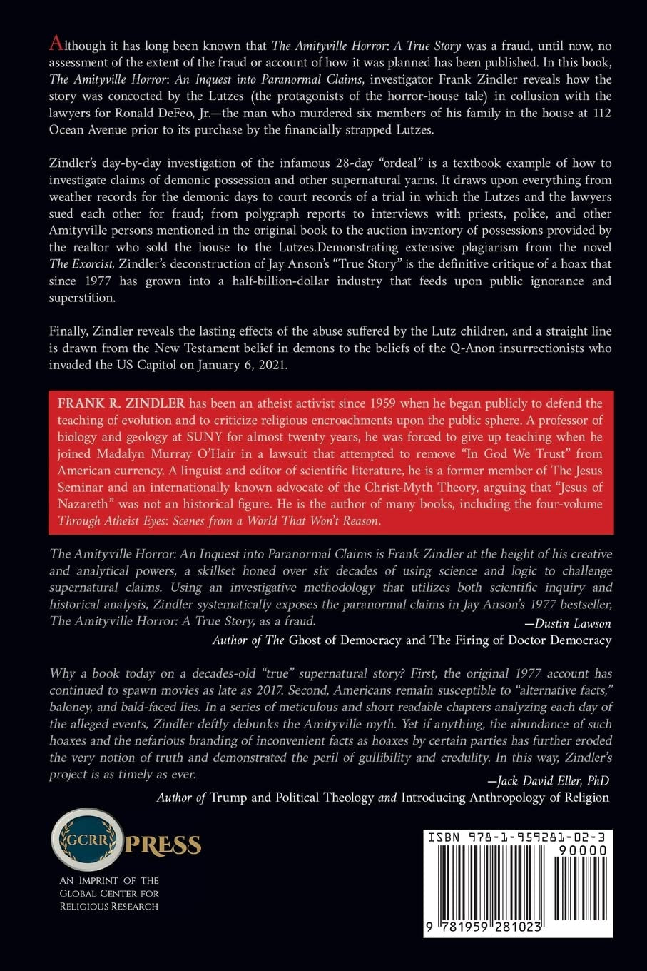 The Amityville Horror: An Inquest into Paranormal Claims