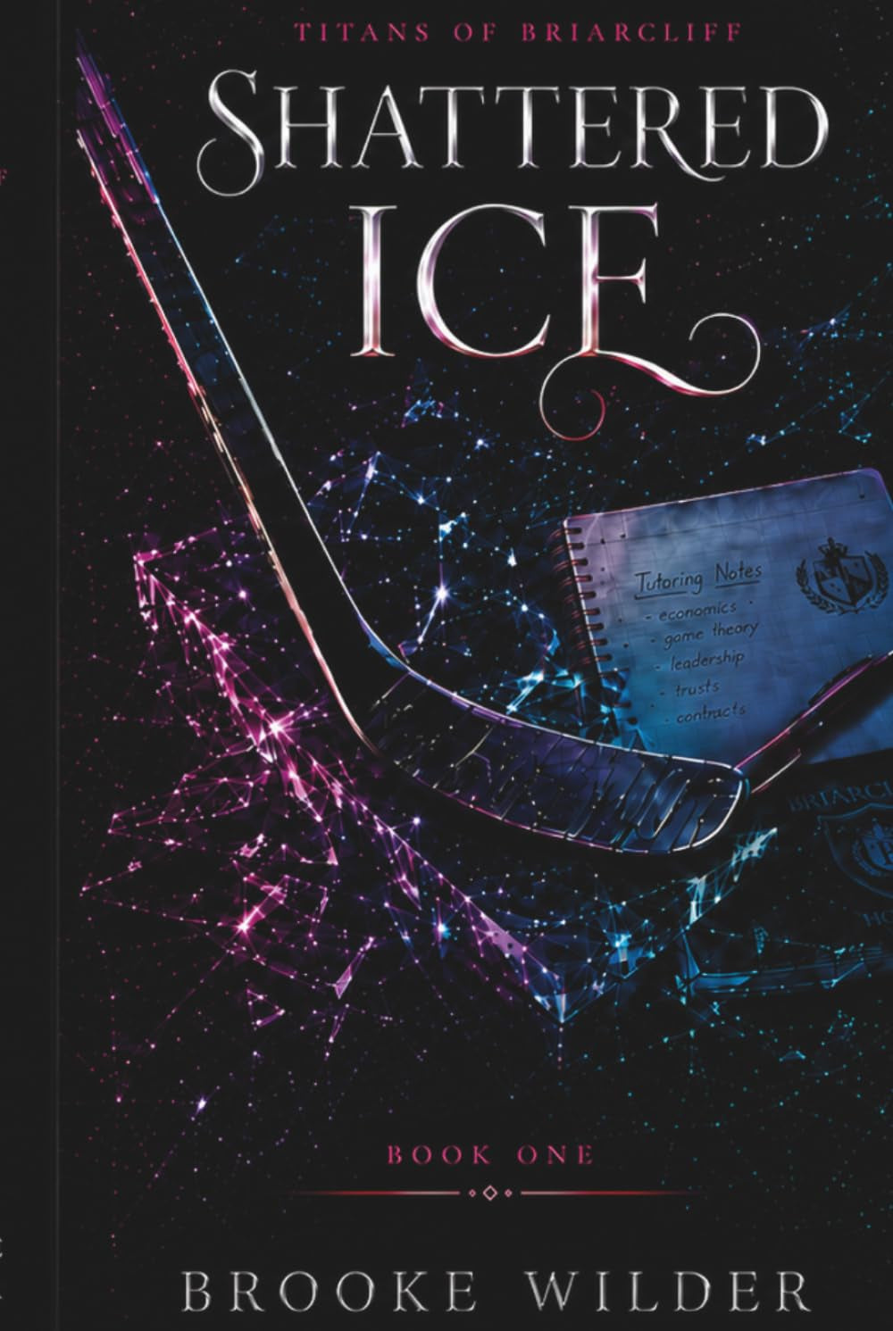 Shattered Ice: A Good Girl x Bad Boy Enemies-to-Lovers Hockey Romance (The Titans of Briarcliff)