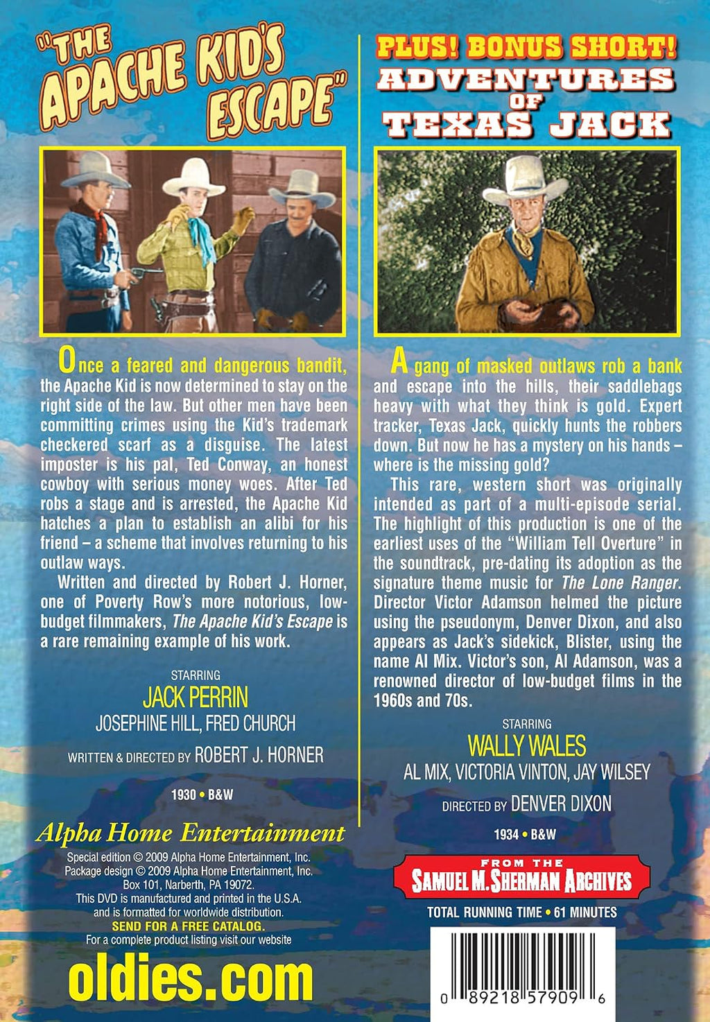 Apache Kid's Escape (1930) / Adventures of Texas Jack (1934)