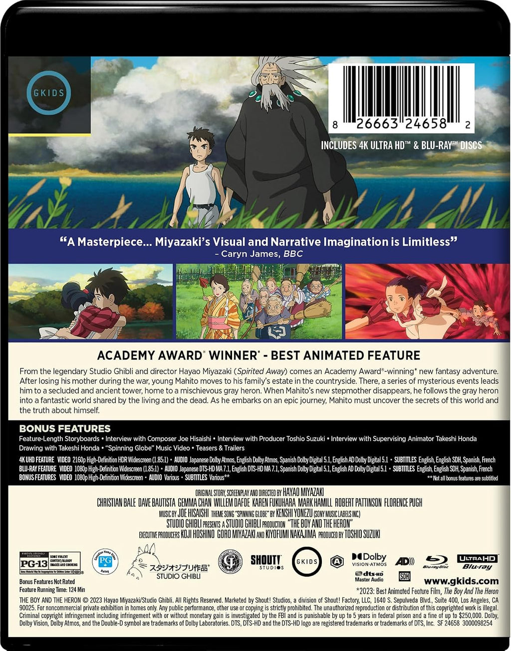 The Boy and the Heron - 4K Ultra HD + Blu-ray [4K UHD]