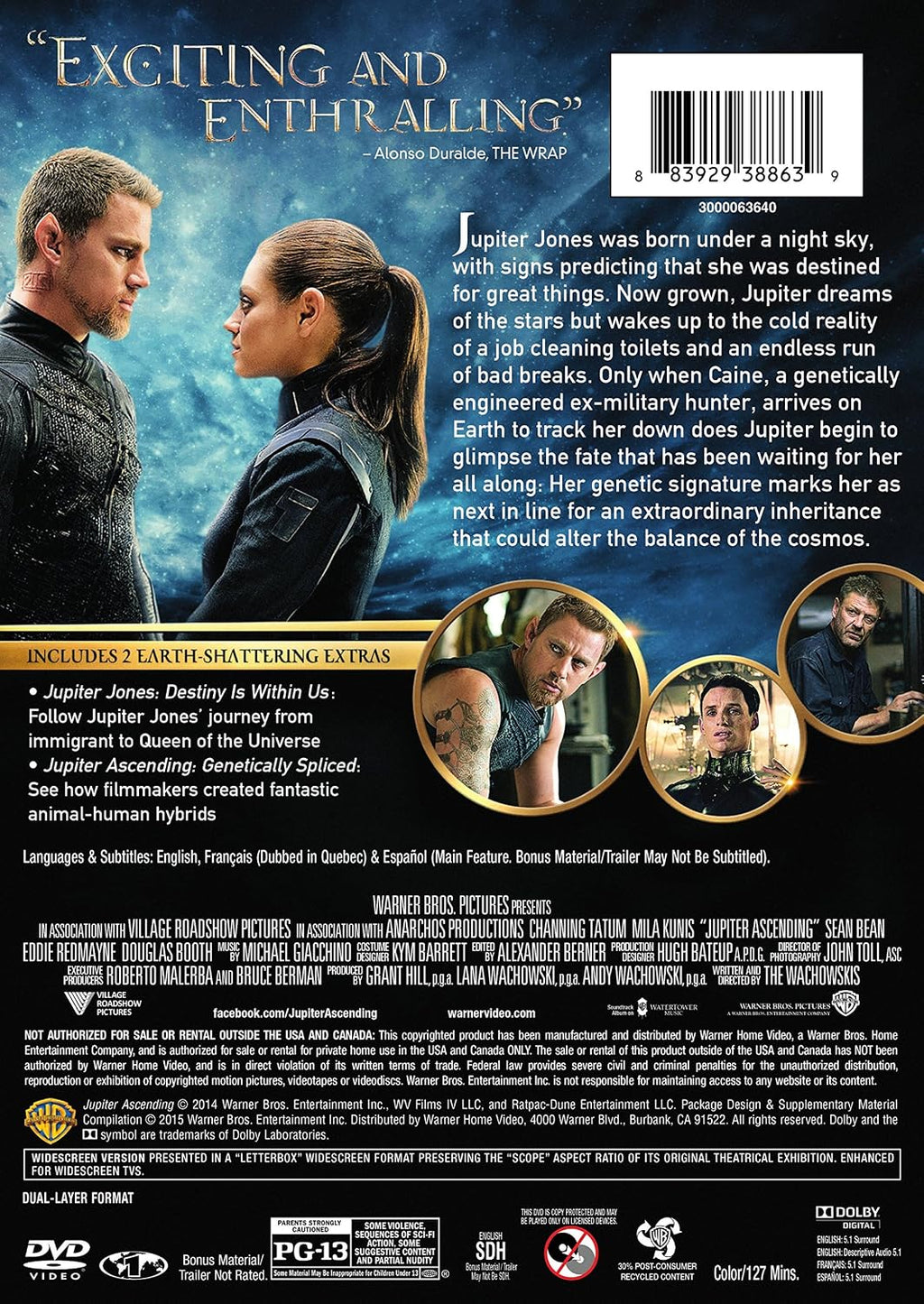 Jupiter Ascending (DVD)