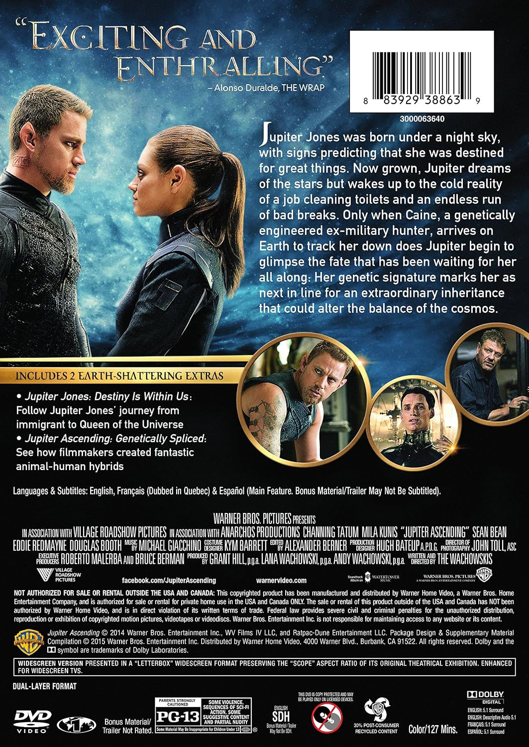 Jupiter Ascending (DVD)