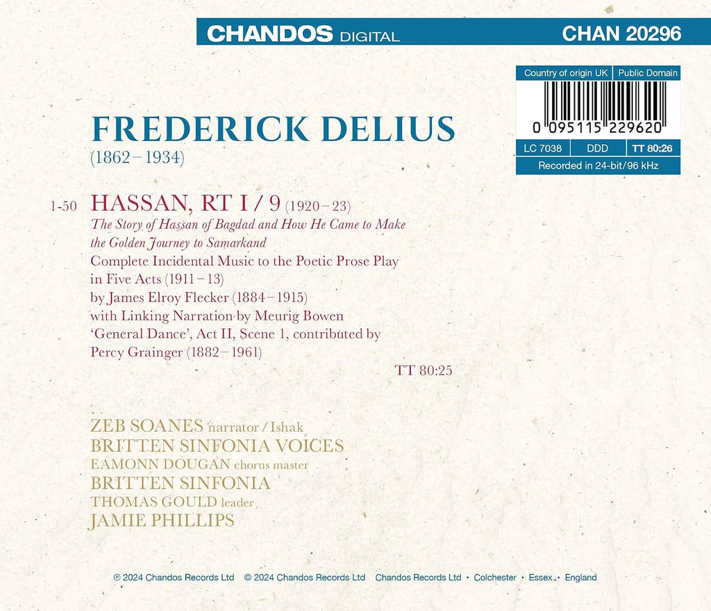 Delius: Hassan - Complete Incidental Music