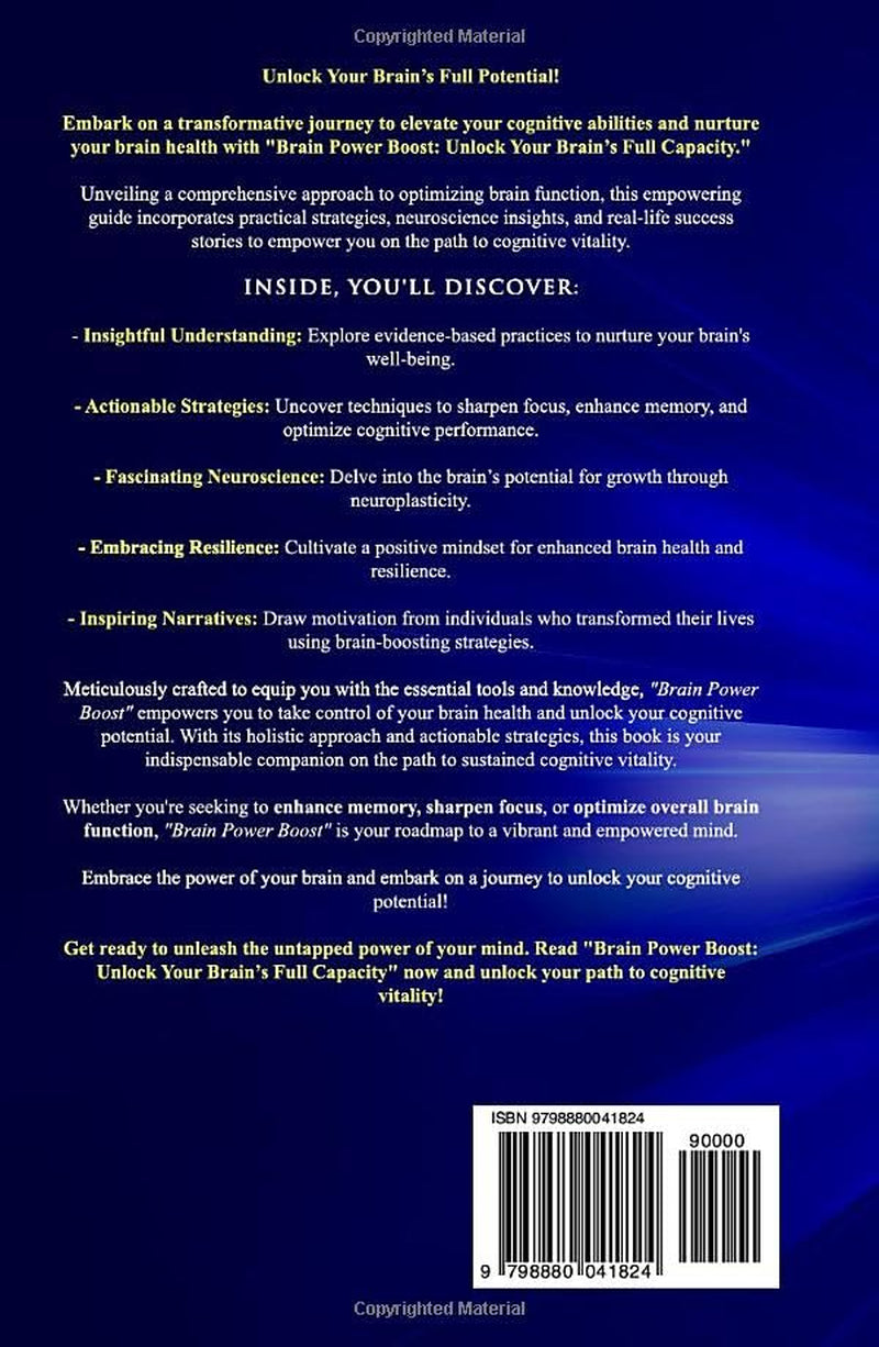 Brain Power Boost: Unlock Your Brain's Full Capacity (Holistic Health Series)