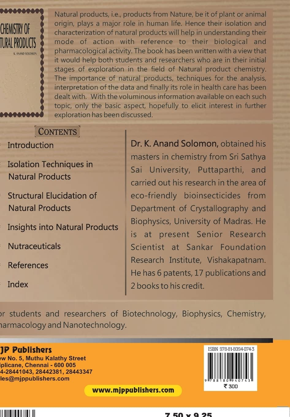 Chemistry of Natural Products