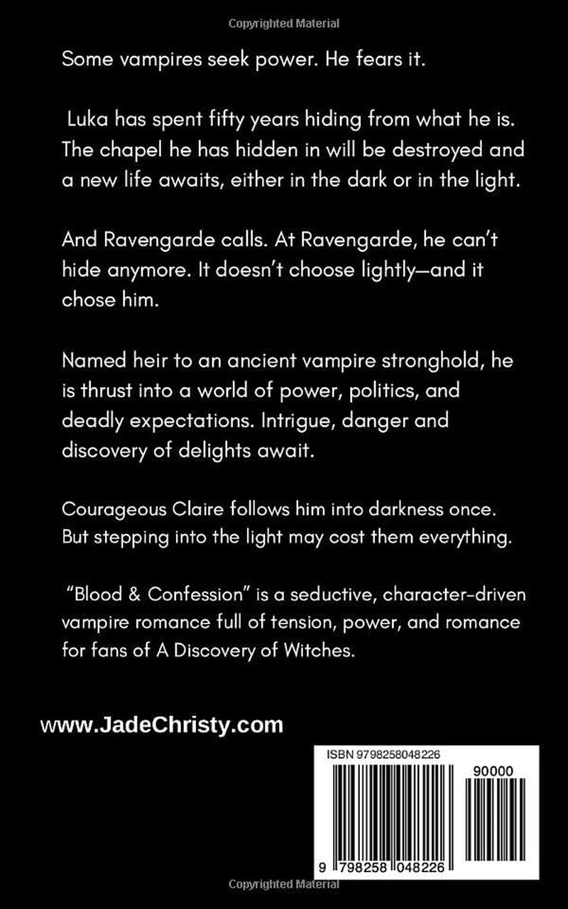 Blood & Confession: A Modern Vampire Romantasy (Vampire of Montenegro Series)