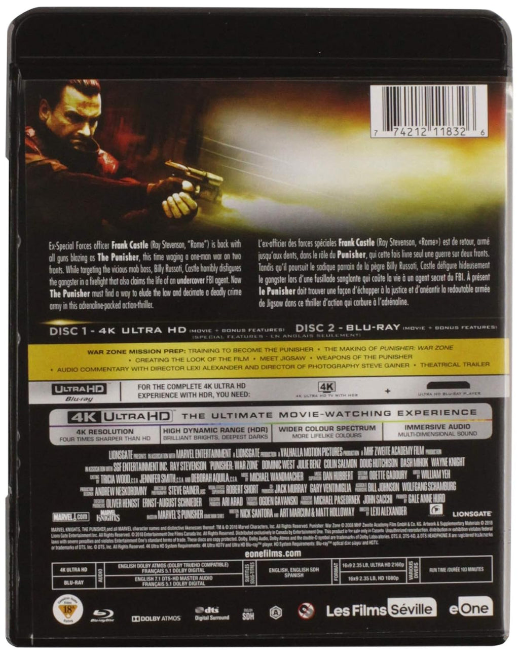 Punisher: War Zone (4K Ultra HD + Blu-ray) (Blu-ray)