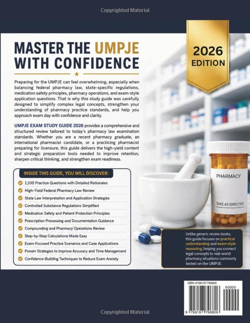 UMPJE EXAM STUDY GUIDE 2026: High-Yield UMPJE Review with 1,100 Practice Questions, and Proven Strategies to Pass the UMPJE Exam the First Time