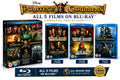 Pirates of the Caribbean 5-Movie Collection, Blu-ray Region Free, Complete Film Series Box Set