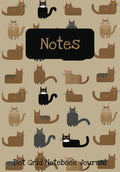 Dot Grid Notebook Journal: 7x10 Notebook, 100 Pages, Adorable Cats Cover | Great for School, Office, Art, Travel and More...