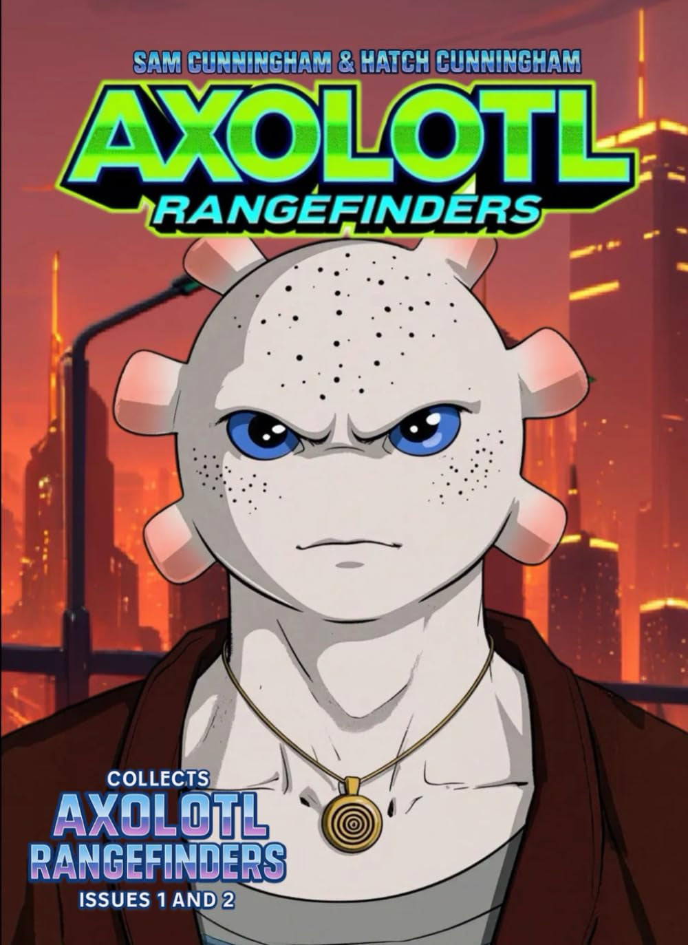 Axolotl Rangefinders Collection: Contains Axolotl Rangefinders Issues 1 & 2: Vaporwave Axolotl Yokai Adventure Comic