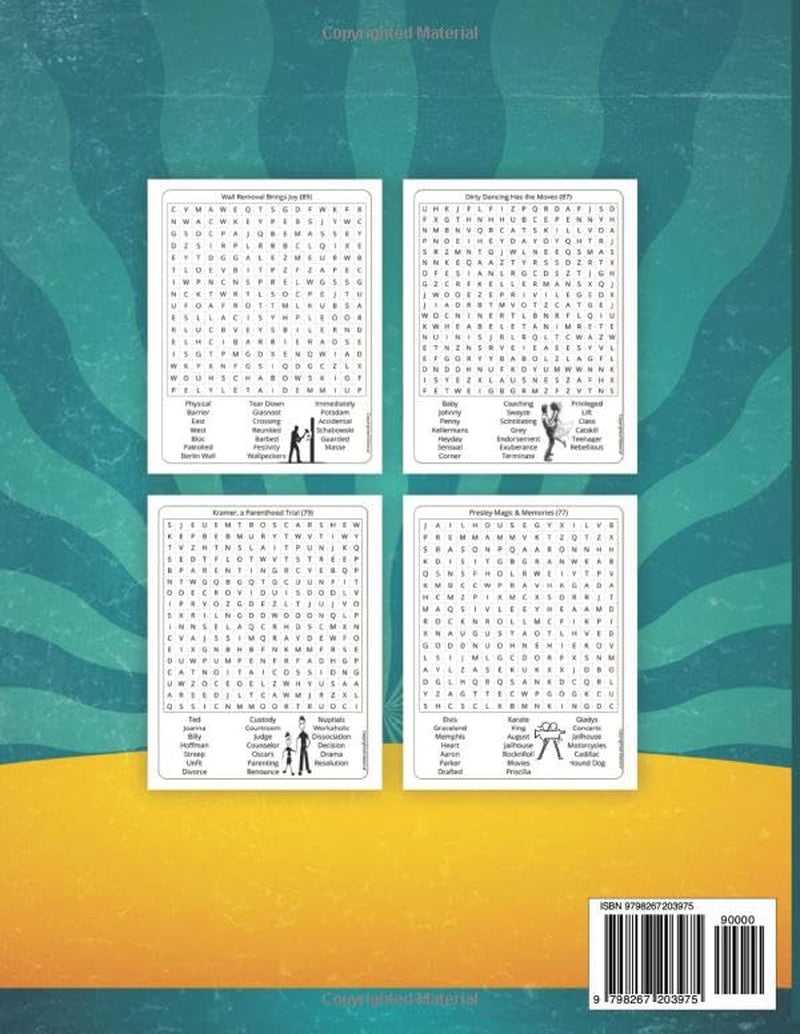 EXTRA, EXTRA! LIGHTS, CAMERA, HEADLINES:: Nostalgic Movies & Headlines Across Four Decades.Large Print Word Search for Adults & Seniors (Word Find Books For Adults) (Love the Word Series)