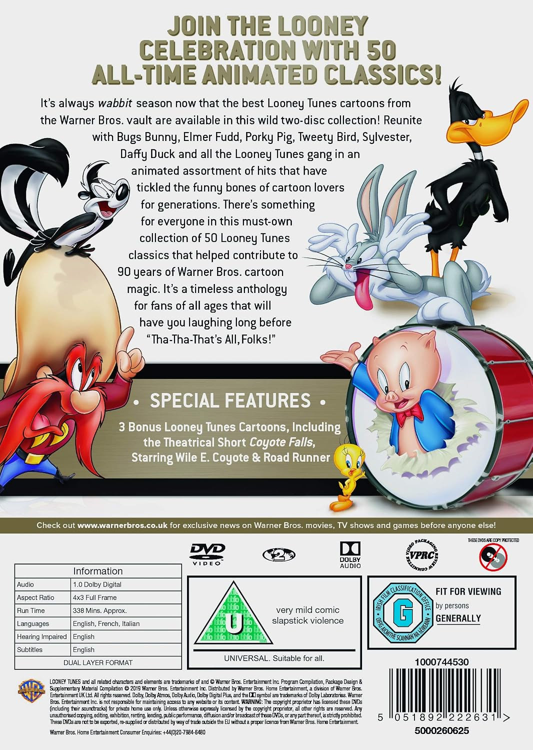 Best of Warner Bros. 50 Cartoon Collection : Looney Tunes [DVD] [2019]