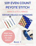 Peyote stitch beading patterns: complete guide to jewelry making with Miyuki Delica beads for beginners and beyond:: Bracelets & rings. Beading techniques and 95 patterns for adults and teens.