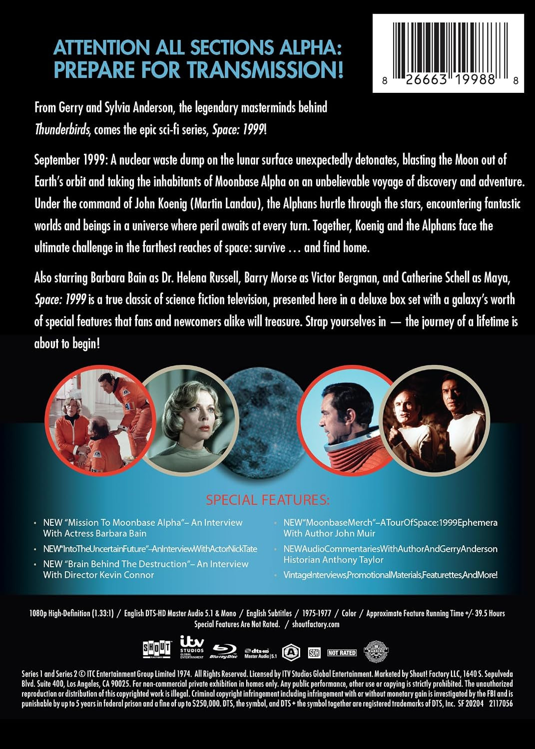 Space: 1999: The Complete Series [DVD]