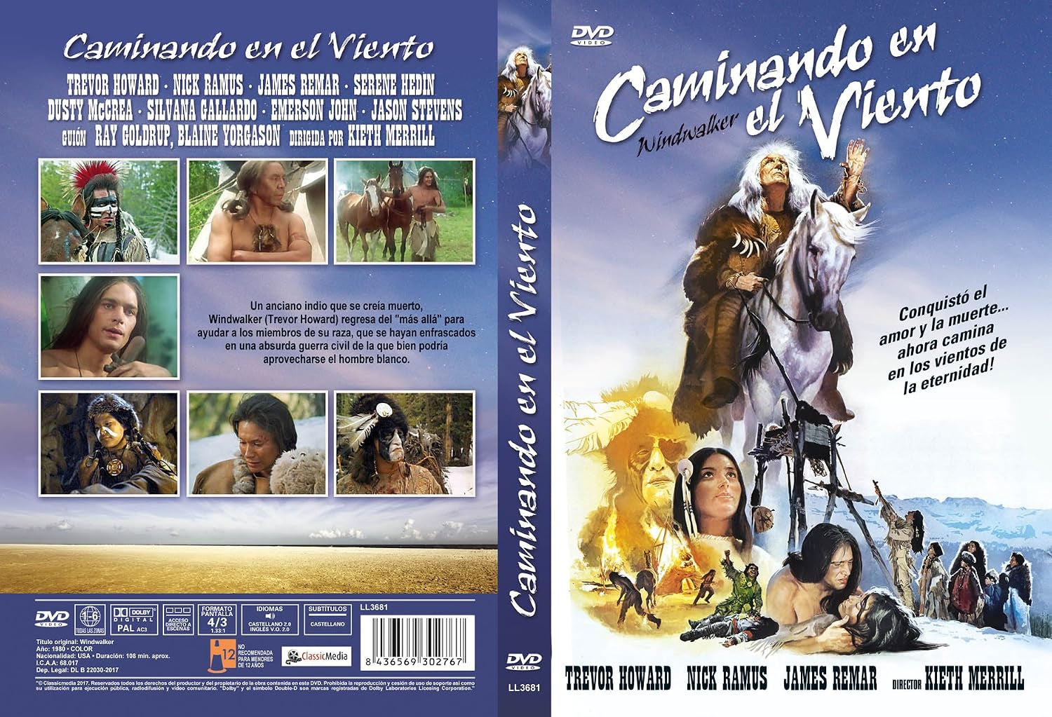 Windwalker (1980) ( Wind walker ) [ NON-USA FORMAT, PAL, Reg.0 Import - Spain ]