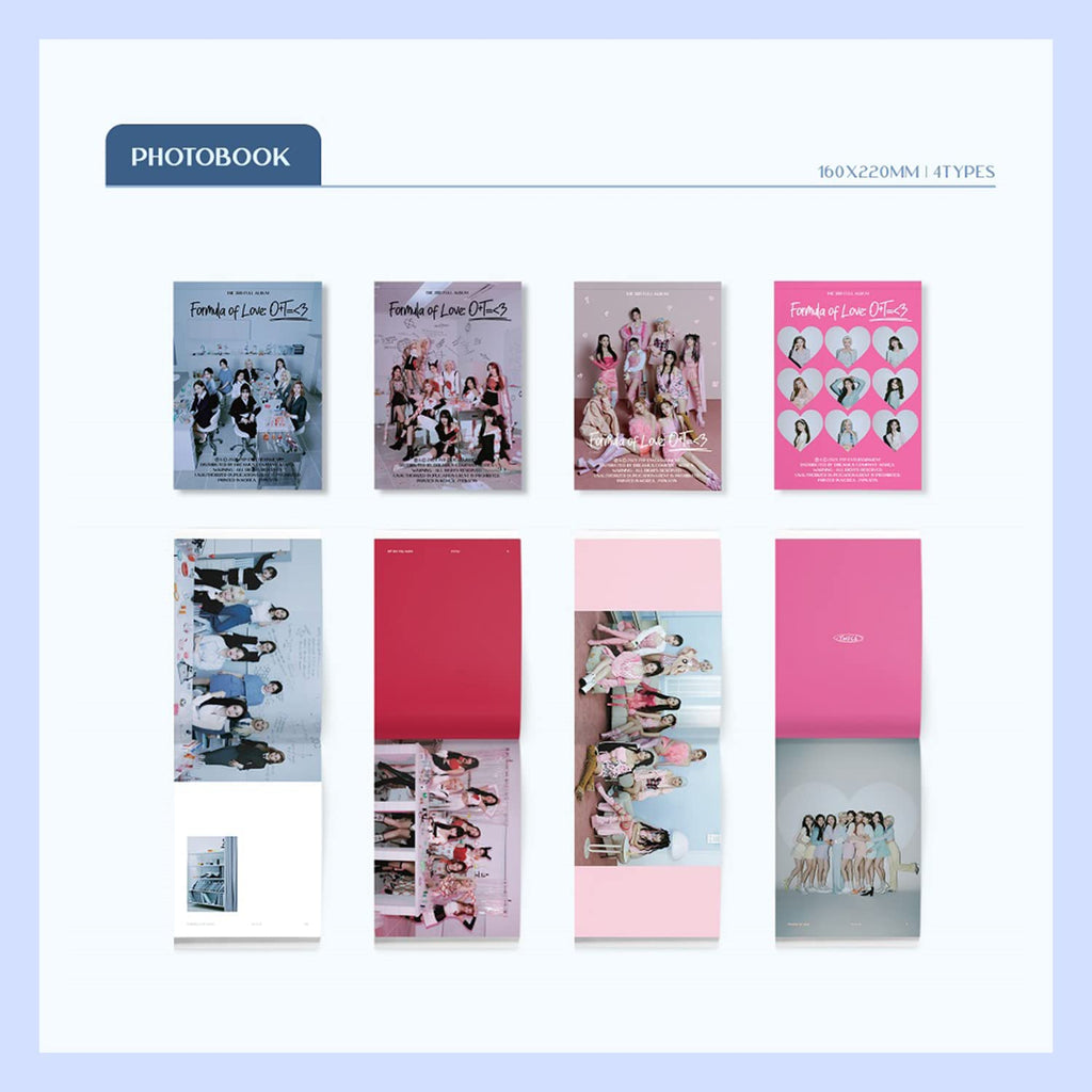 Formula of Love: O+T=< 3 The 3rd Full Album STUDY ABOUT LOVE Ver. Photobook R + Index Photo Paper + Scientist ID Card + 5 Extra Photocards Official K-POP Sealed Album