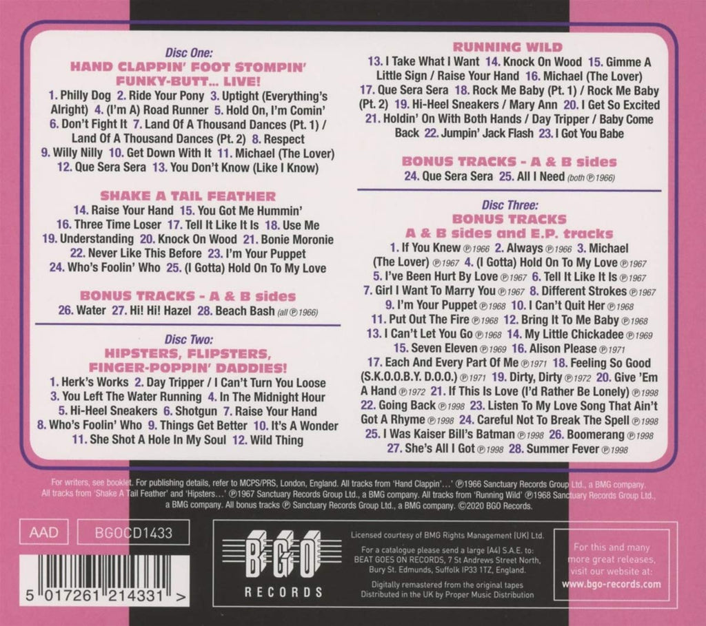 Hand Clappin' Foot Stompin' Funky-Butt... Live! / Shake A Tail Feather/ Hipsters, Flipsters, Finger-Poppin' Daddies! / Running Wild Plus A &B Sides & EP Tracks