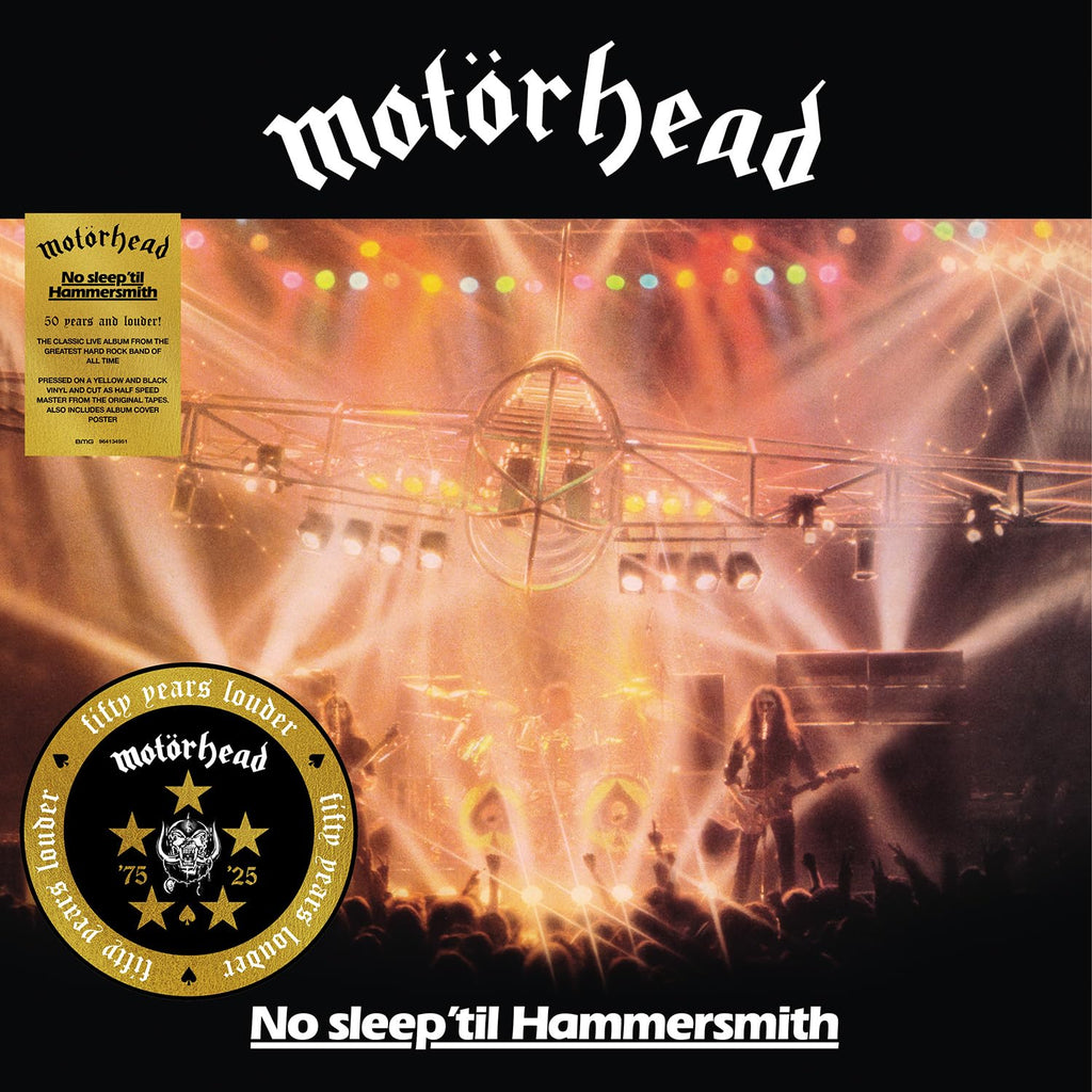No Sleep 'Til Hammersmith 50th Anniversary Yellow/Black Half-Speed