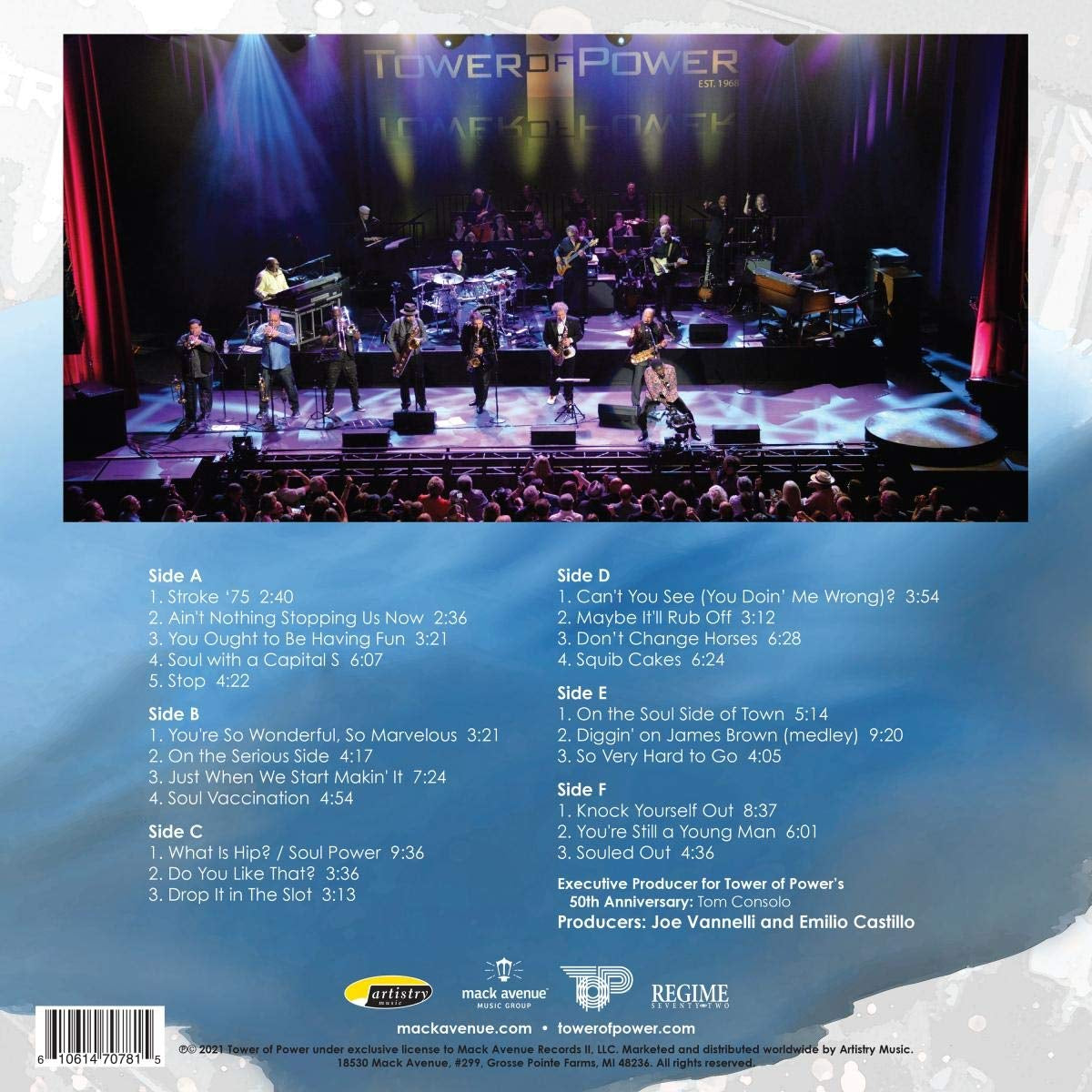 50 Years of Funk & Soul: Live at the Fox Theater - Oakland, CA - June 2018